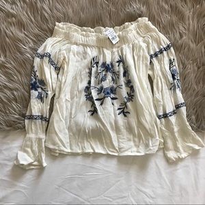 American Eagle Outfitters embroidered top